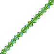 42 Preciosa Crystal Faceted Bicone Bead 3mm Peridot AB (50520AB)