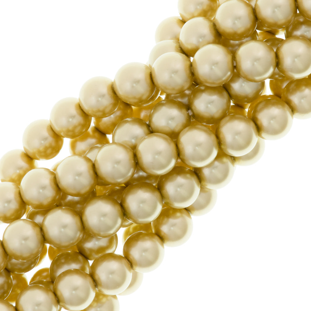 12 Preciosa 10mm Round Pearl Vanilla (71600)