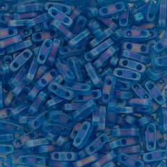 Miyuki Quarter Tila Seed Bead Transparent Matte Capri Blue AB 7g Tube (149FR)