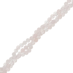 Rose Quartz 4mm round beads 16 inch strand