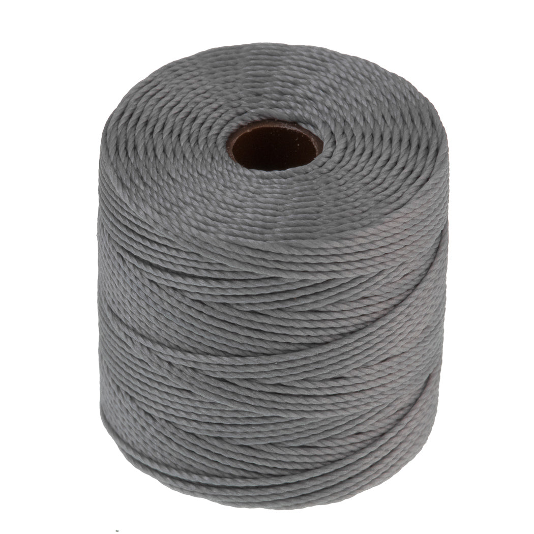 Silver S-Lon Bead Cord 77 Yard Spool .5mm TEX 210