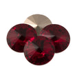 Four TRUE CRYSTAL 12mm Rivoli Siam (208)