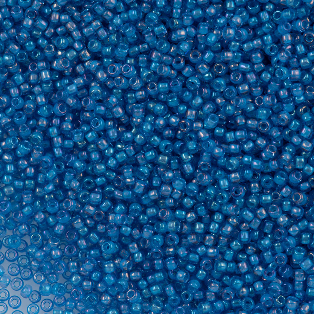 50g Toho Round Seed Bead 11/0 Inside Color Lined Sapphire Blue (309)
