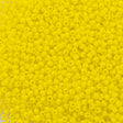 Toho Round Seed Bead 11/0 Opaque Matte Yellow 2.5-inch Tube (42F)