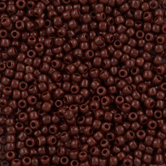 Toho Round Seed Bead 11/0 Opaque Brown 2.5-inch Tube (46)
