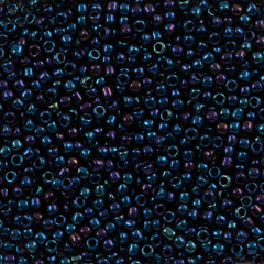 Toho Round Seed Bead 11/0 Metallic Blue Iris 2.5-inch Tube (82)