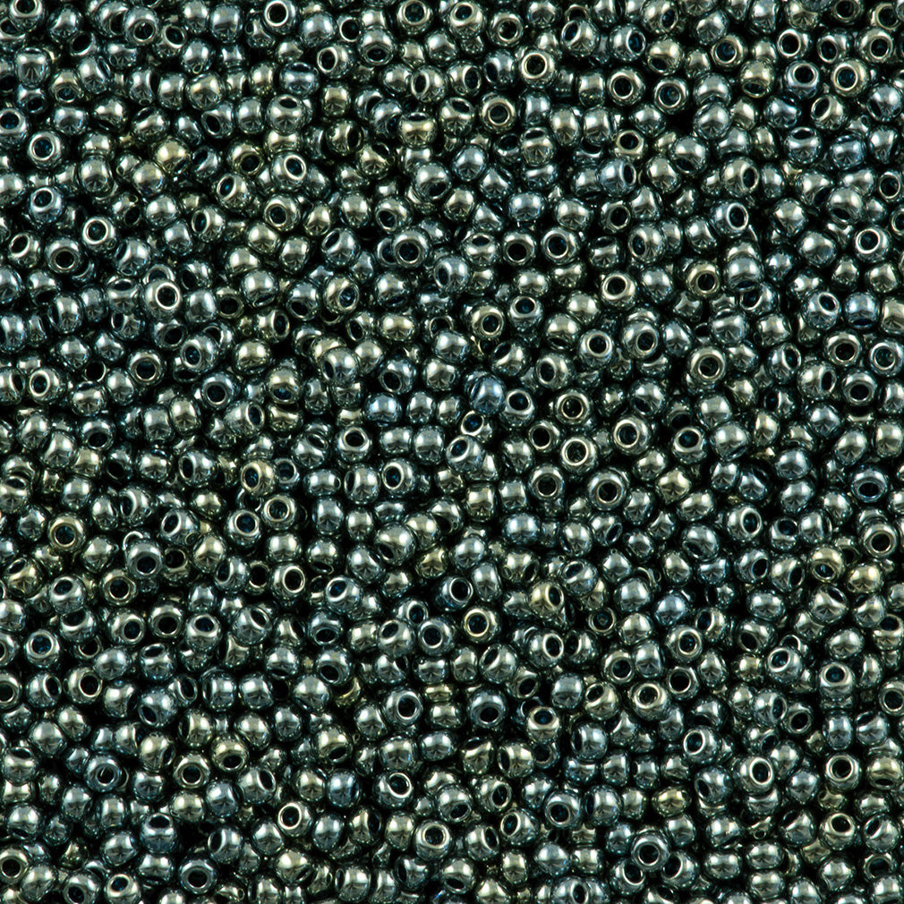 50g Toho Round Seed Bead 11/0 Higher Metallic Blue Haze (512)