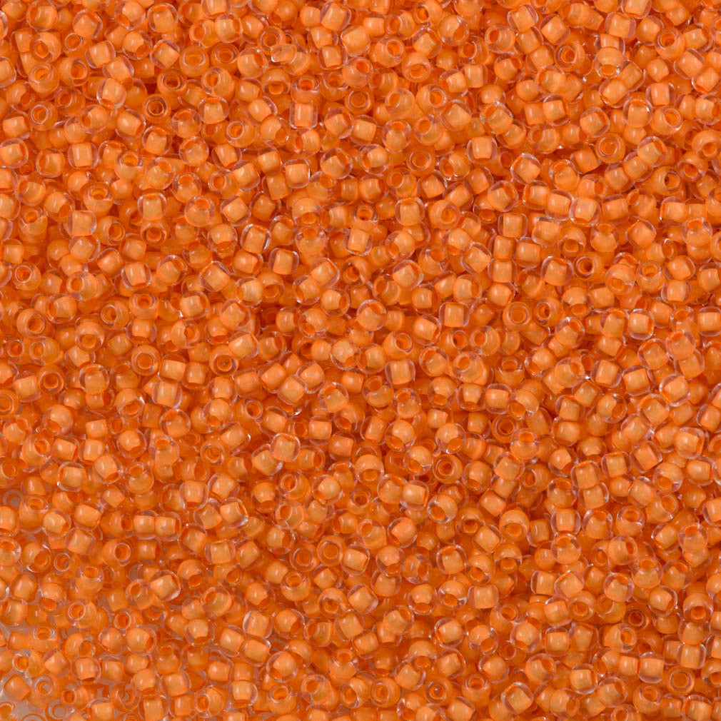 Toho Round Seed Bead 11/0 Inside Color Lined Apricot (963)