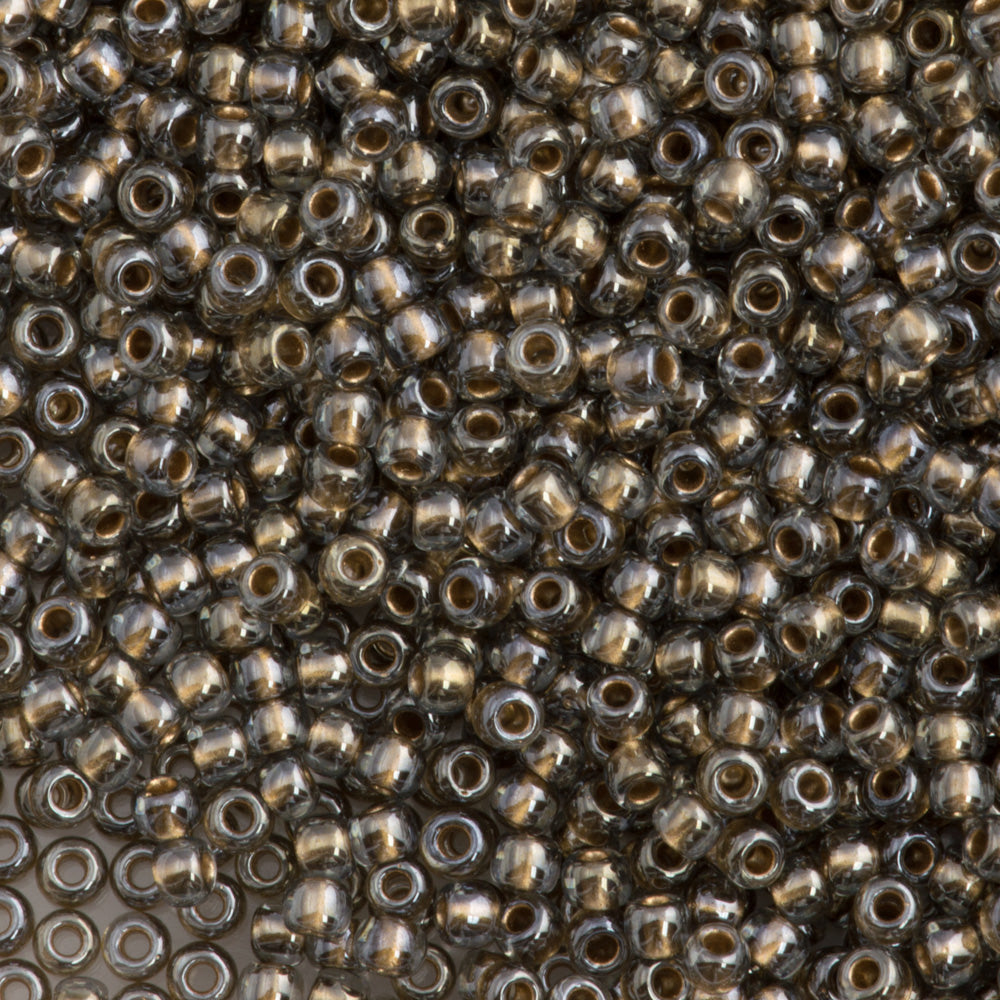 Toho Round Seed Bead 11/0 Gold Inside Color Lined Soft Blue (993)