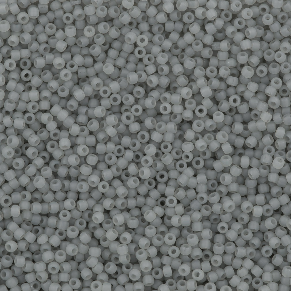 50g Toho Round Seed Bead 8/0 Ceylon Matte Smoke (150F)