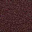 50g Toho Round Seed Bead 8/0 Semi Glazed Dark Red AB (2639F)