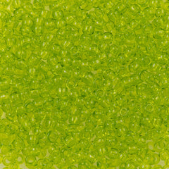 Toho Round Seed Bead 8/0 Transparent Lime (4)