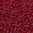 Toho Round Seed Bead 8/0 Transparent Matte Dark Ruby AB (165CF)
