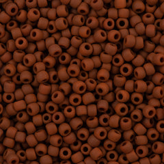 Toho Round Seed Bead 11/0 Opaque Matte Light Brown 2.5-inch Tube (46LF)
