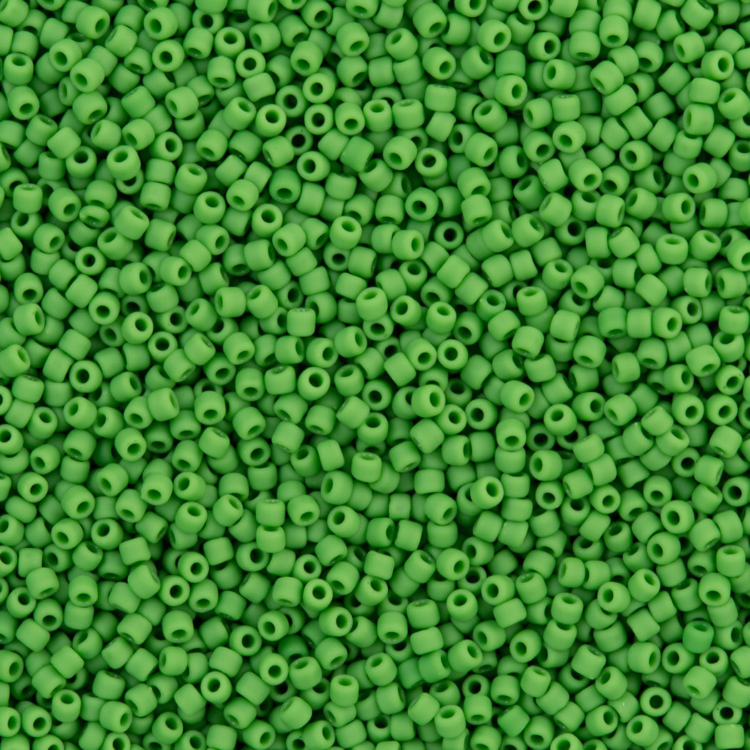 50g Toho Round Seed Bead 11/0 Opaque Matte Mint (47F)