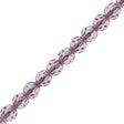 12 TRUE CRYSTAL Crystal 4mm Faceted Round Bead Light Amethyst (212)