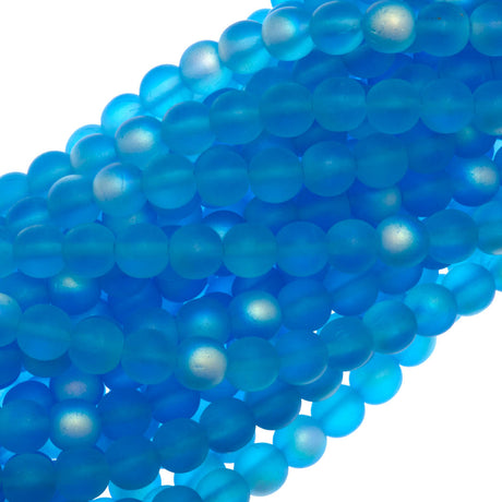 Czech 6mm Pressed Round Druk Beads