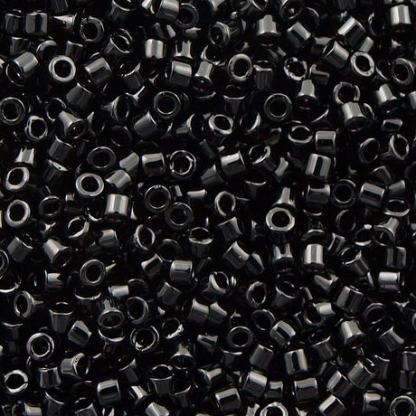 Black Miyuki Delica 11/0 Seed Beads 25 gram packs