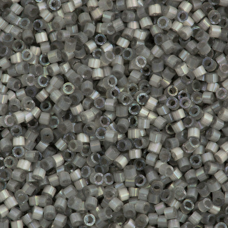 Grey Miyuki Delica 11/0 Seed Beads 25 gram packs