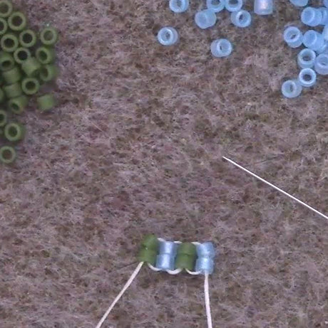 Begging Ladder beading stitch