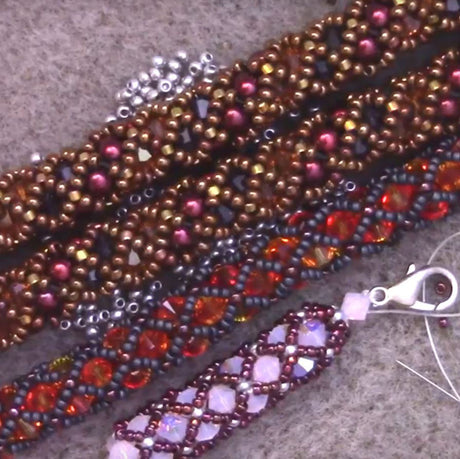 Basics of the Crystal Netted Rope Beading Stitch
