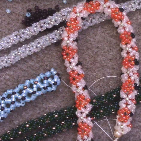 Openwork Netted Rope Stitch Beading Tutorial