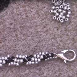 Intro to beginners Beaded Spiral Rope.