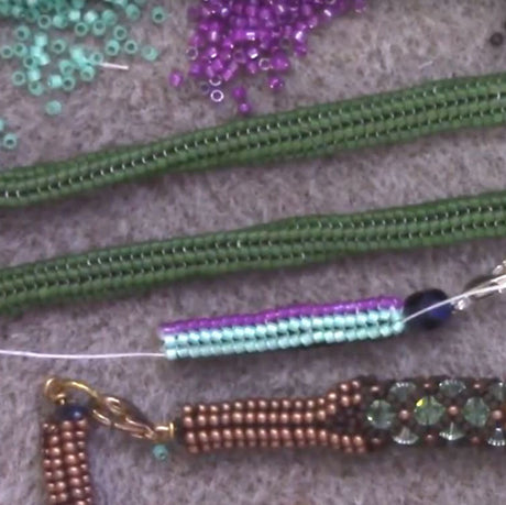 Tubular Herringbone Beading Stitch Tutorial