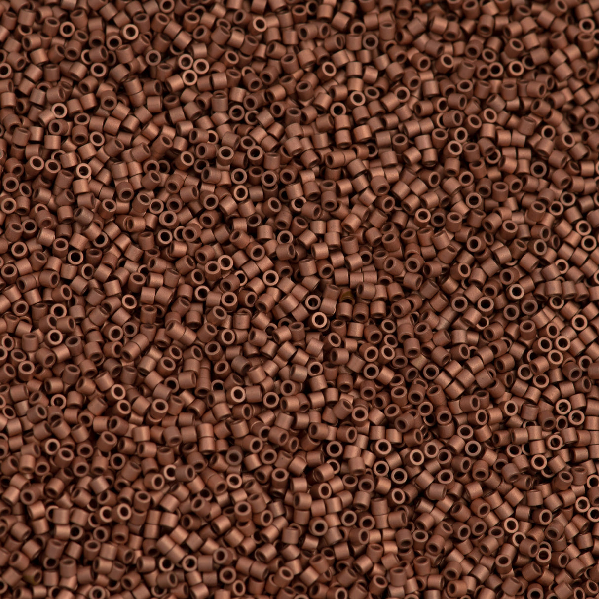 Miyuki Delica Seed Bead 15/0 Matte Copper Plated 2-inch Tube DBS340