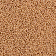 Miyuki Round Seed Bead 15/0 Opaque Tan Luster 2-inch Tube (597)