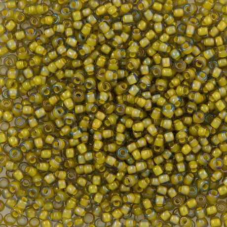 Toho Round Seed Bead 11/0 Inside Color Lined Yellow Green (246)