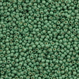 Toho Round Seed Bead 11/0 PermaFinish Matte Galvanized Mint Green 2.5-inch Tube (570PFF)