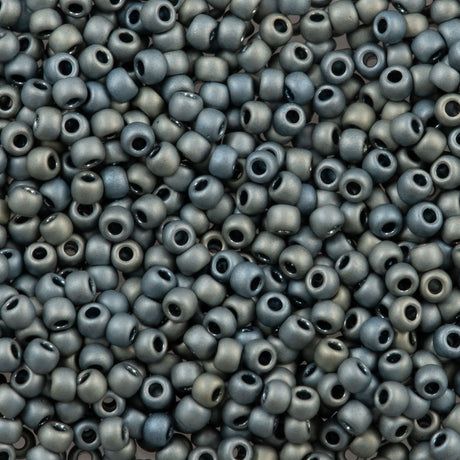 Toho Round Seed Bead 8/0 Higher Metallic Matte Blue Haze (512F)