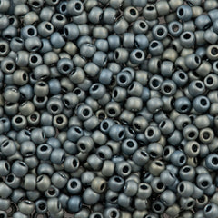 Toho Round Seed Bead 8/0 Higher Metallic Matte Blue Haze (512F)