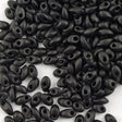 Miyuki Long Magatama Seed Bead Opaque Matte Black 8g Tube (401F)