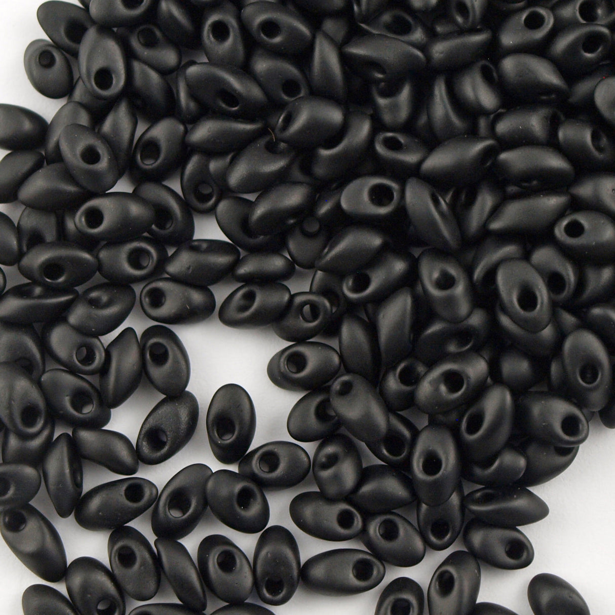 Miyuki Long Magatama Seed Bead Opaque Matte Black 8g Tube (401F)