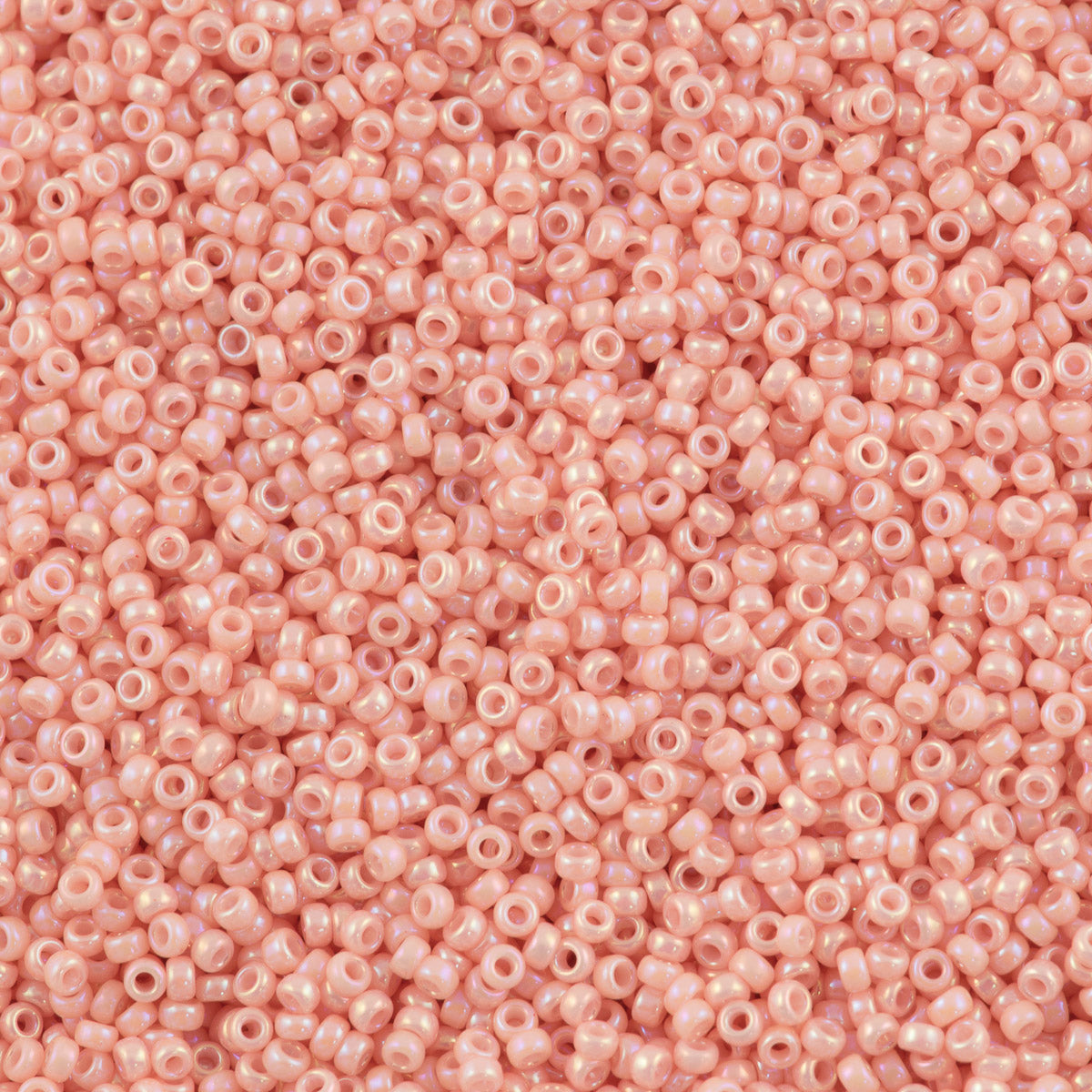 Miyuki Round Seed Bead 11/0 Opaque Salmon Luster 22g Tube (596)