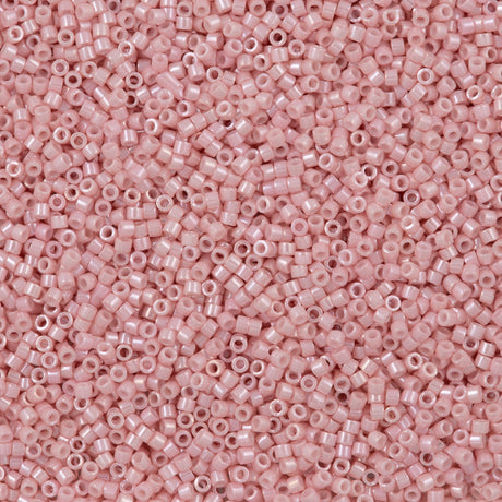 25g Miyuki Delica Seed Bead 11/0 Opaque Rosewater Luster DB1907