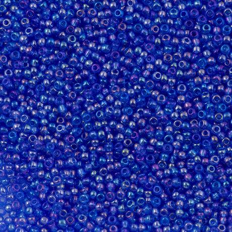 Czech Seed Bead 10/0 Transparent Ice Blue Iris (31030)