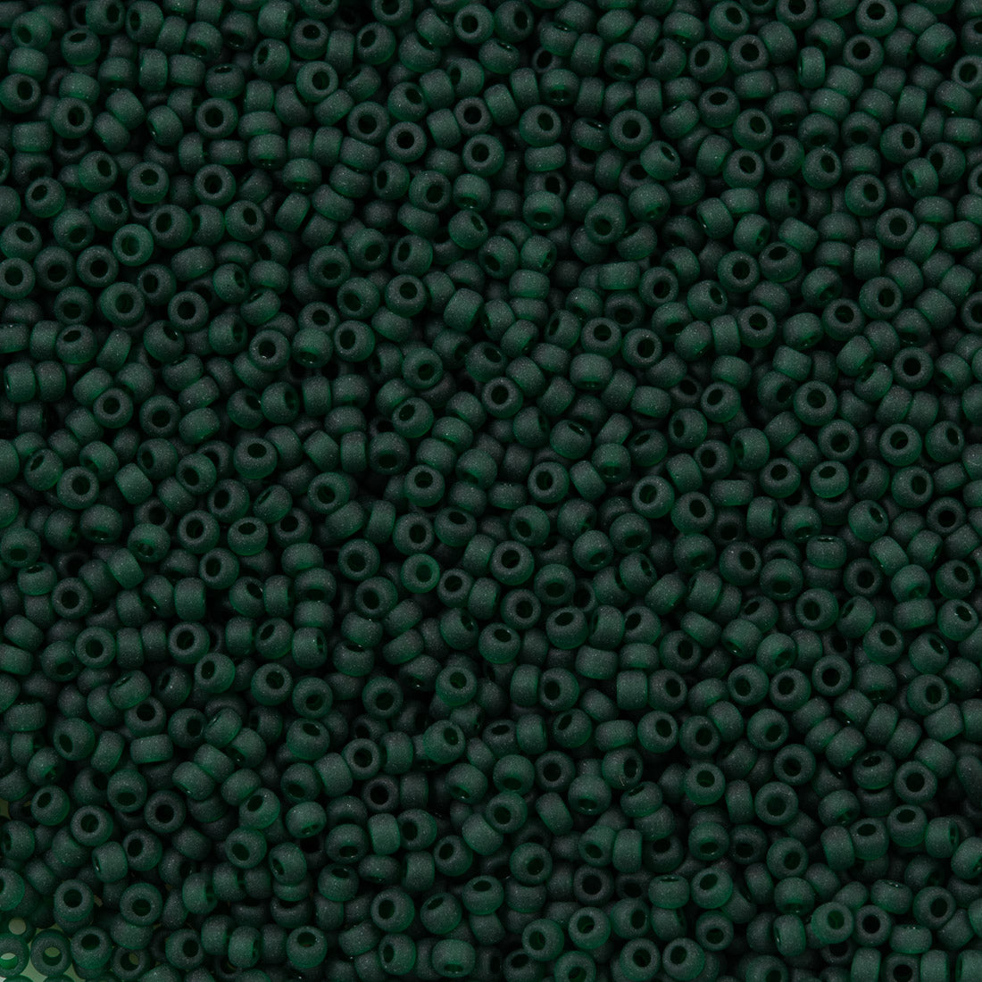 50g Miyuki Round Seed Bead 11/0 Matte Emerald (156F)