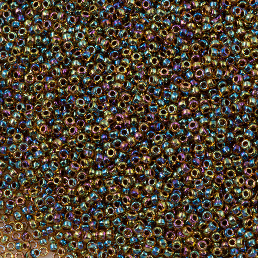 50g Miyuki Round Seed Bead 11/0 Purple Topaz AB (357)