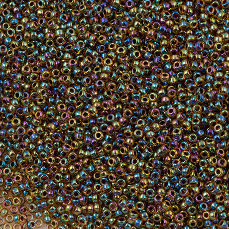 50g Miyuki Round Seed Bead 11/0 Purple Topaz AB (357)