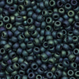 Miyuki Round Seed Bead 6/0 Matte Metallic Blue Green 20g Tube (2064)