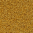 8g Miyuki Round Seed Bead 11/0 24kt Gold Plated (191)