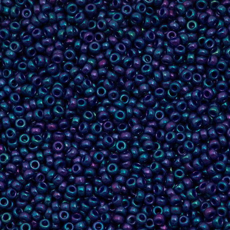Miyuki Round Seed Bead 15/0 Opaque Eggplant Luster 2-inch Tube (1899)
