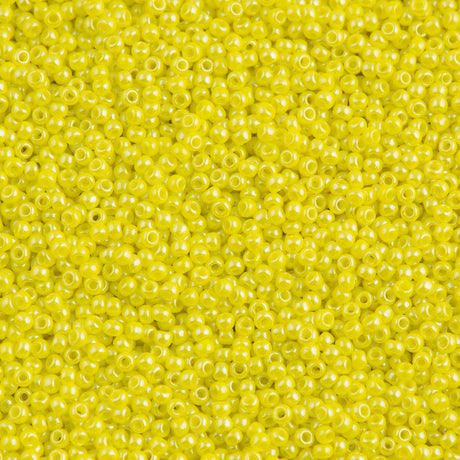 Toho Round Seed Bead 11/0 Opaque Dandelion Luster 2.5-inch Tube (128)