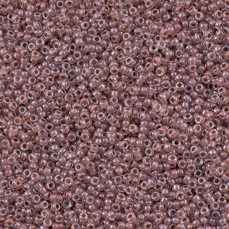 Miyuki Round Seed Bead 15/0 Inside Color Lined Mocha 2-inch Tube (224)