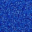 Miyuki Round Seed Bead 11/0 Matte Silver Lined Sapphire 22g Tube (19F)