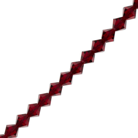 21 Preciosa Crystal 6mm Bicone Bead Siam (90090)