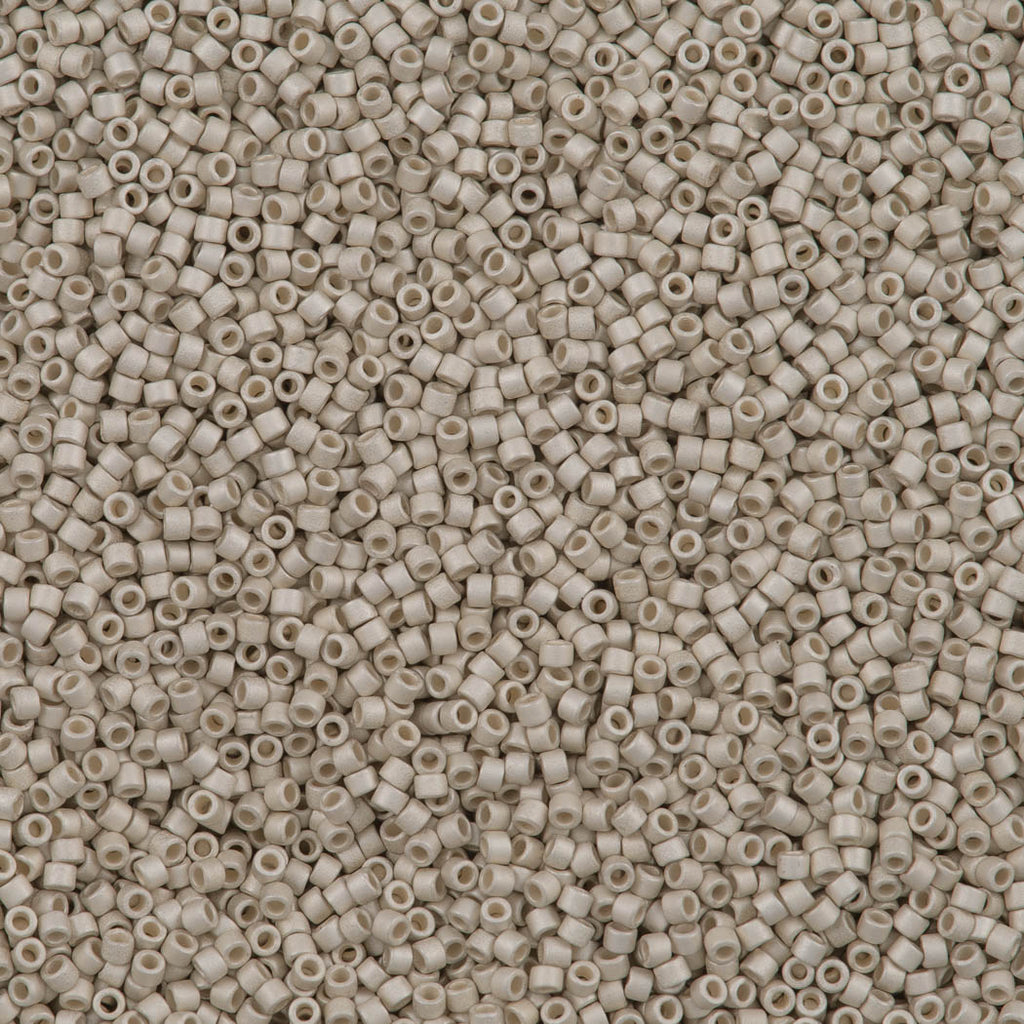 Miyuki Delica Seed Bead 15/0 Matte Galvanized Silver DBS335